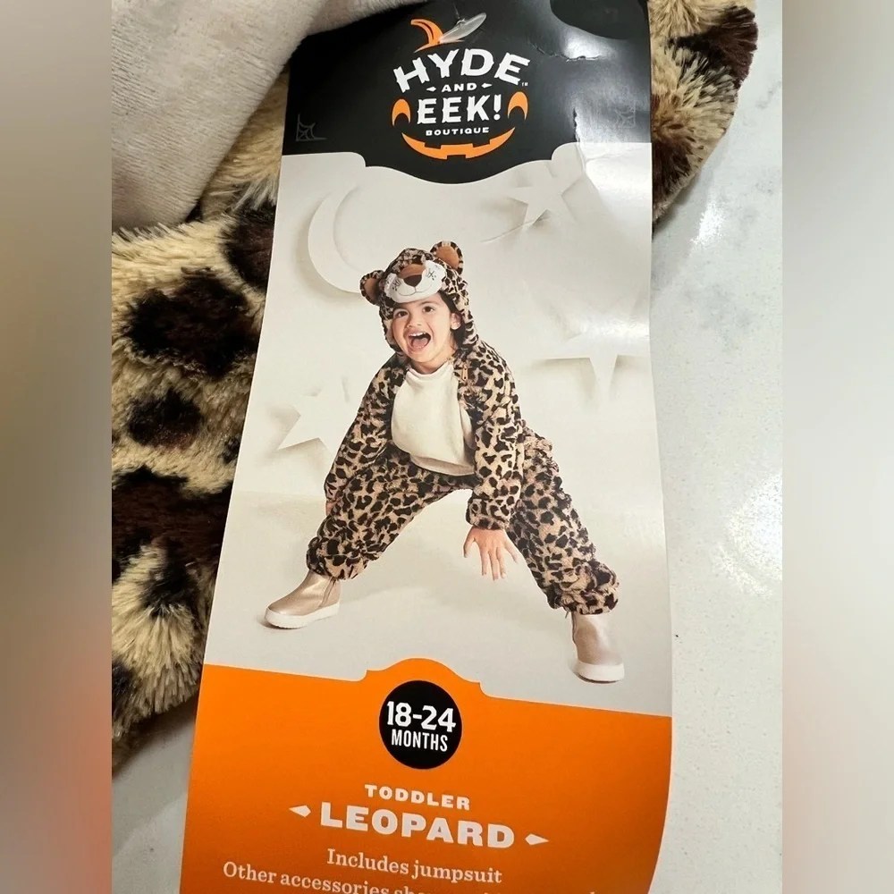 Leopard Print Baby Costume with Hood